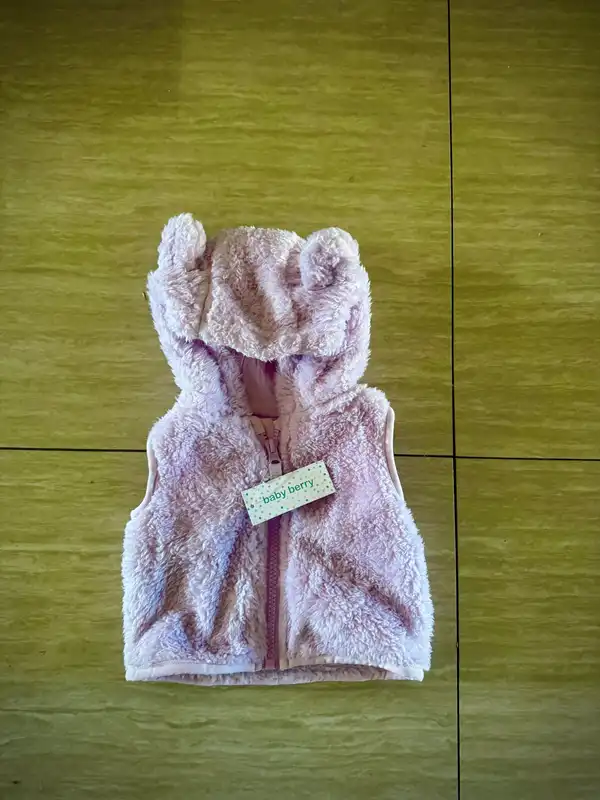 Hooded Girls newborn vest