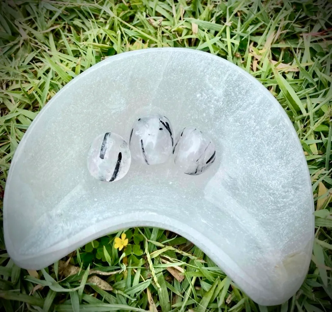 Tourmalted Crystal Quartz Tumble-stone — photo 7