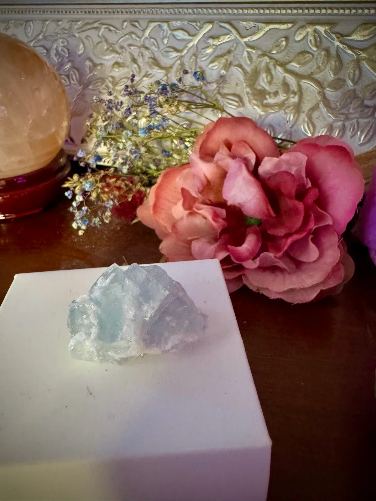 Rare Blue Fujian Fluorite Crystal Cluster – photo 11