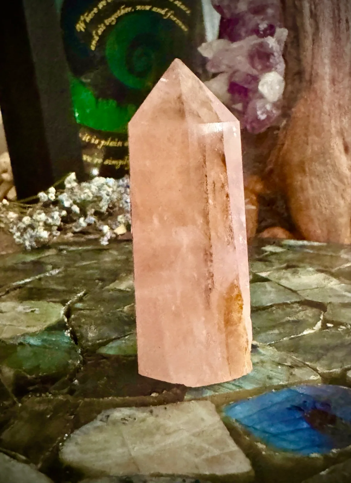 Rose Quartz Crystal Tower – photo 7