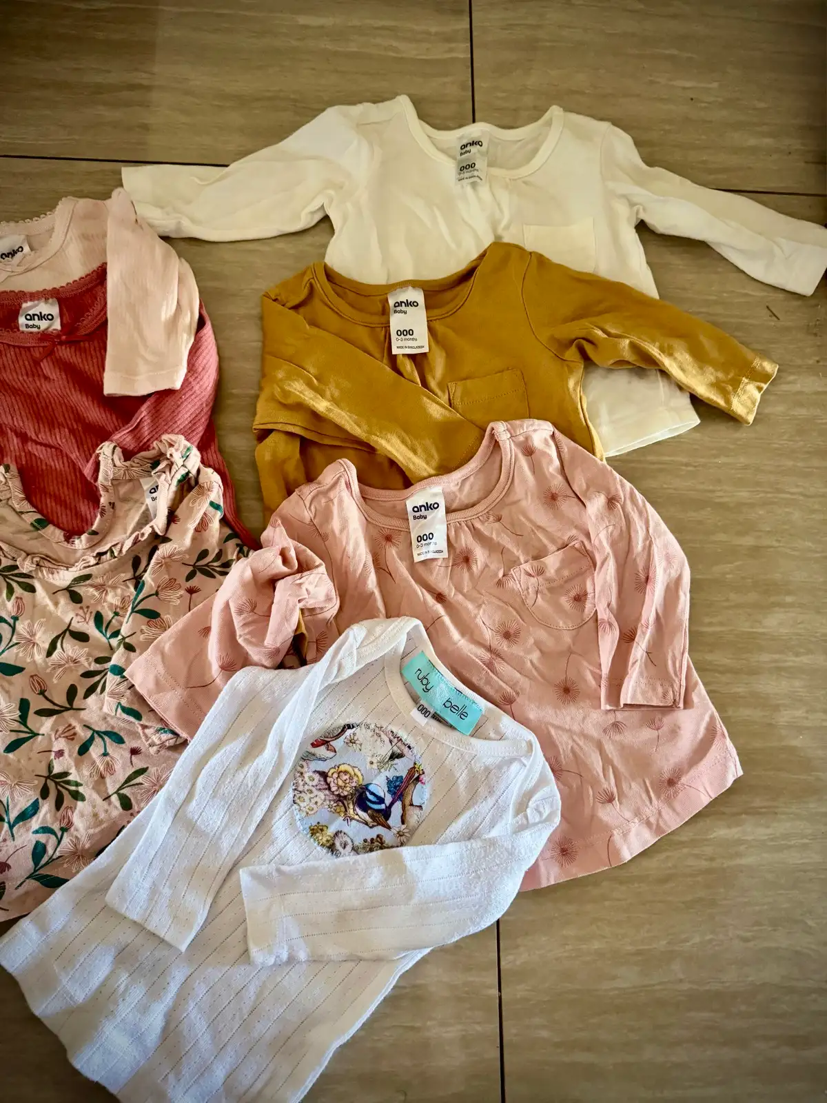 Baby Newborn Girls Long sleeve shirts 000s and 0000s – photo 4