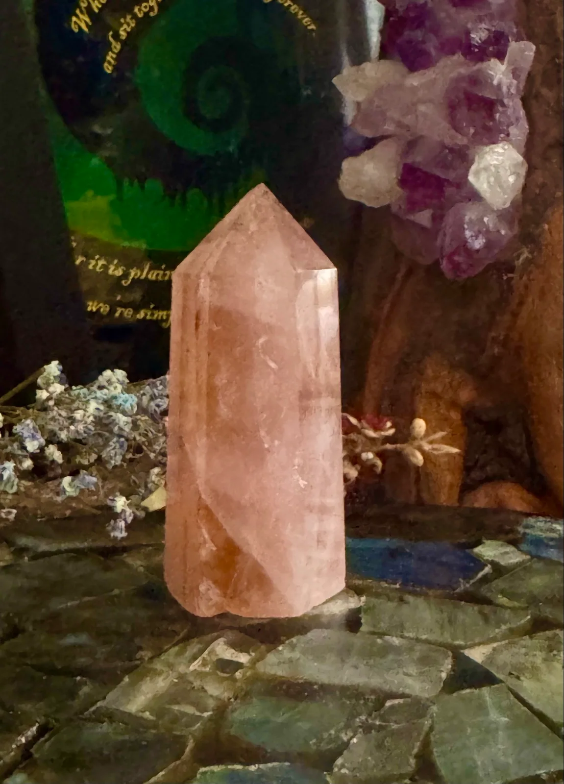 Rose Quartz Crystal Tower – photo 2