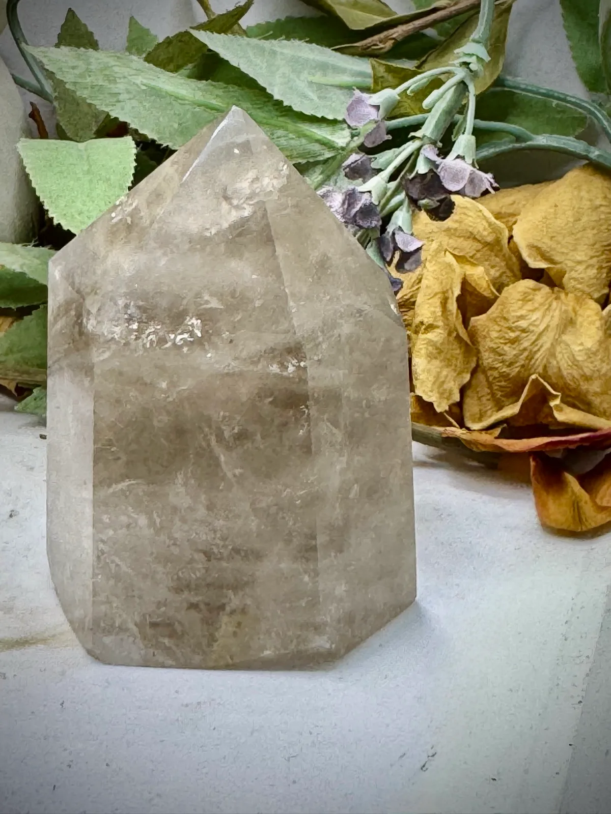 Smokey Rutilated Chunky Crystal Quartz Tower – photo 6
