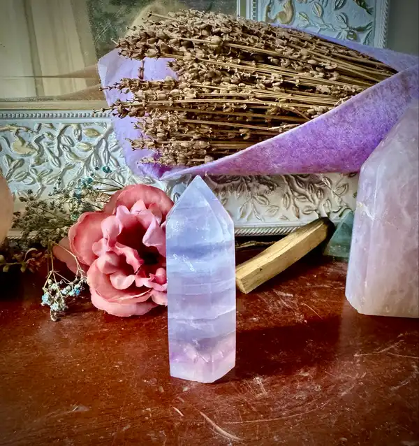 Pastel Fluorite Crystal Tower