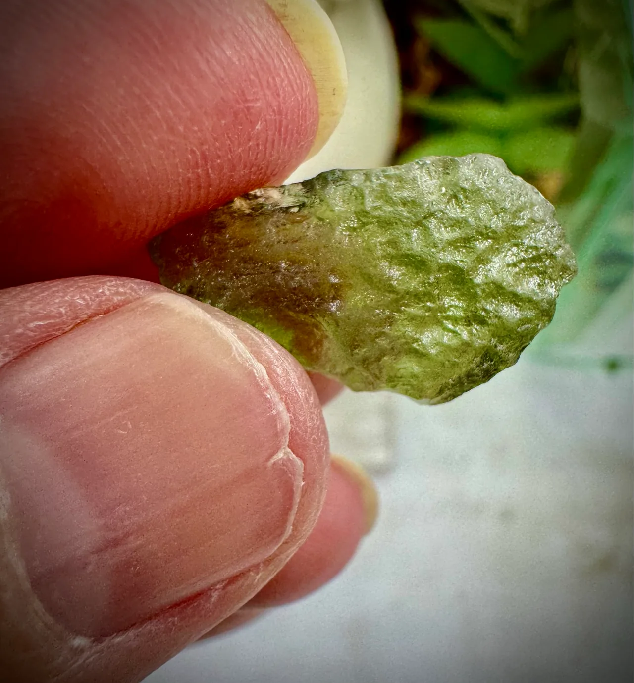 Moldavite from Cvech Rare tektites meteorite glass – photo 5