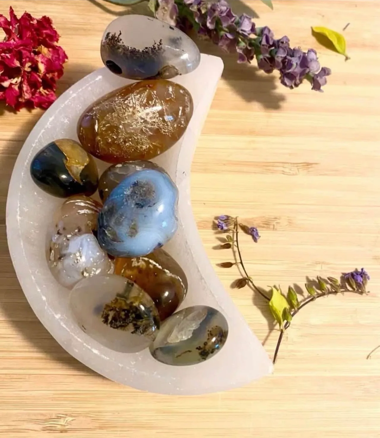 Dendritic Agate Tumble-stone x 1 — photo 6