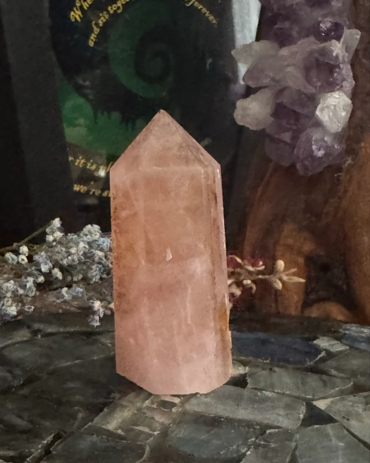 Rose Quartz Crystal Tower – photo 4