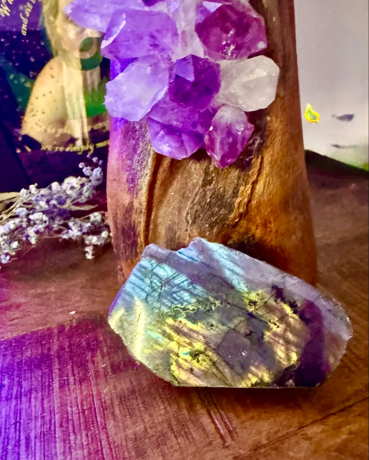 Labradorite Crystal Polished Rough – photo 3