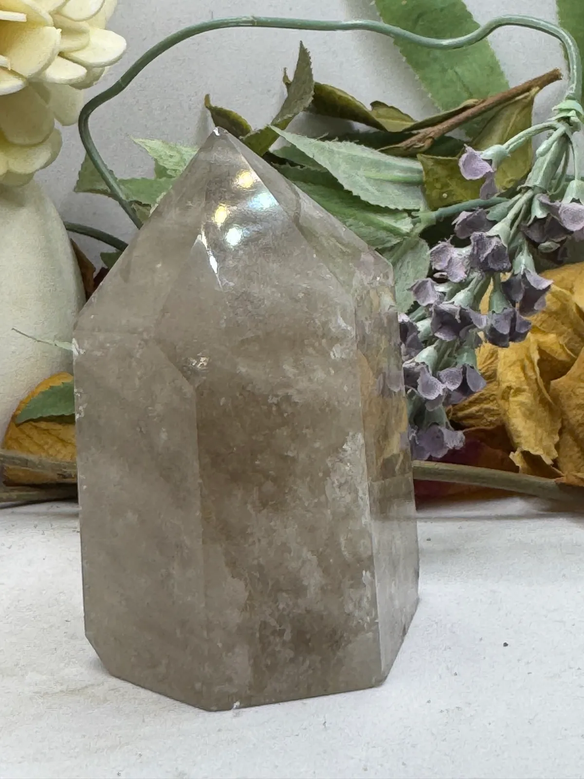 Smokey Rutilated Chunky Crystal Quartz Tower – photo 4