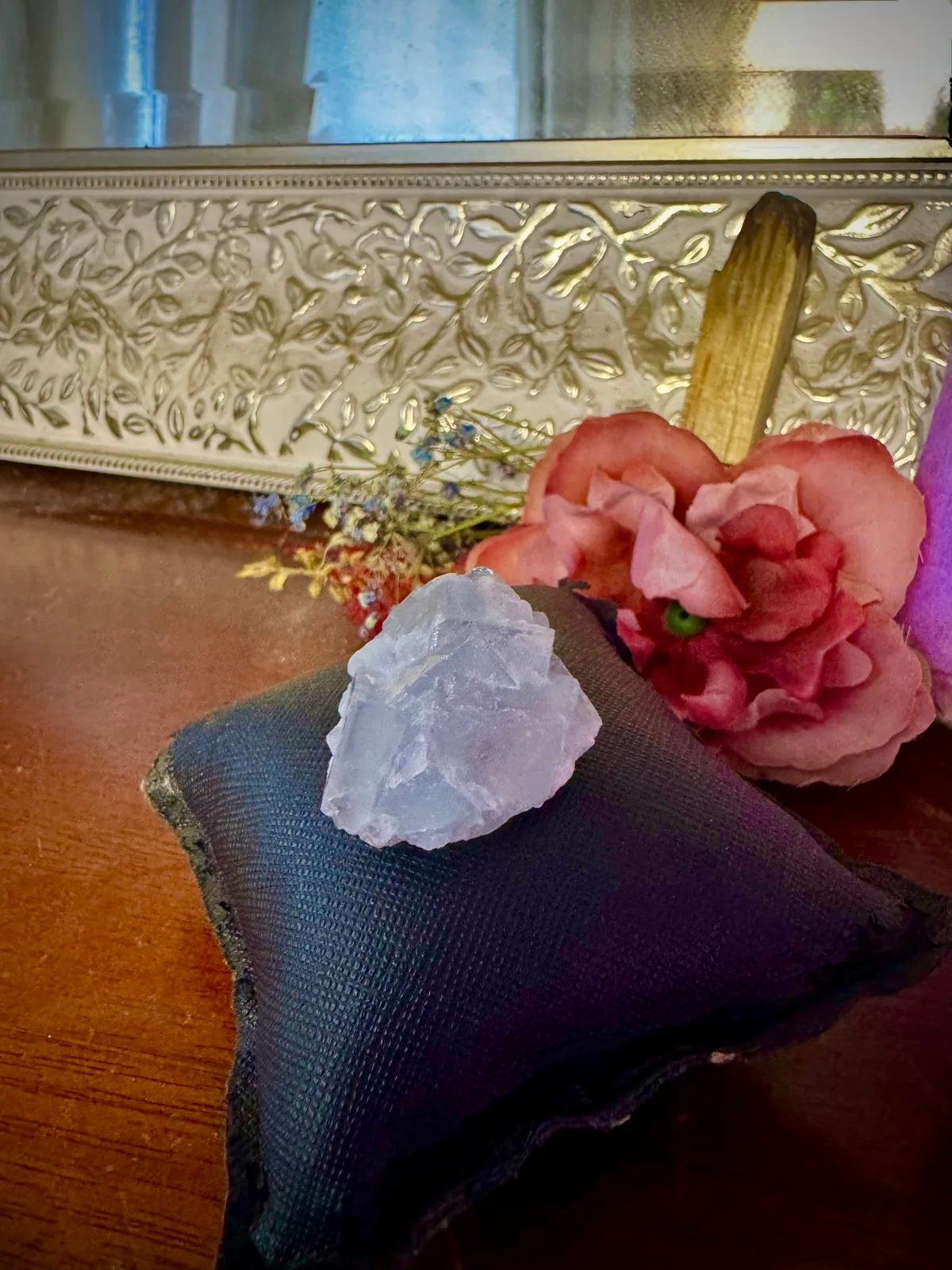Rare Blue Fujian Fluorite Crystal Cluster – photo 4