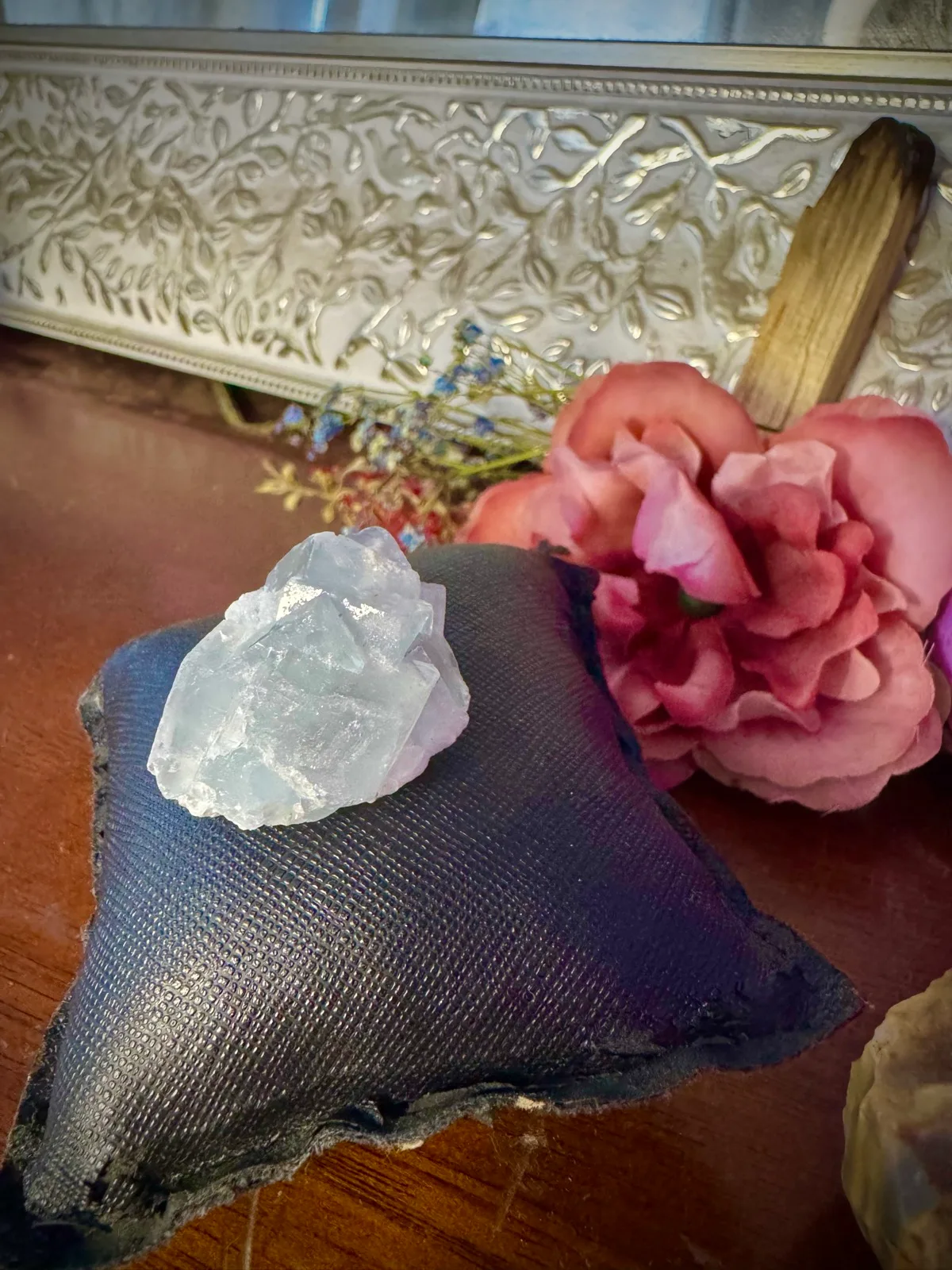 Rare Blue Fujian Fluorite Crystal Cluster – photo 2