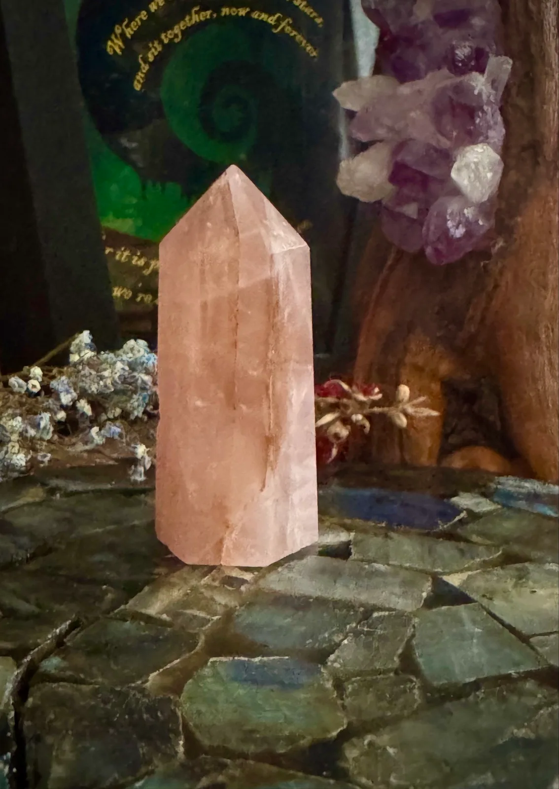 Rose Quartz Crystal Tower – photo 3