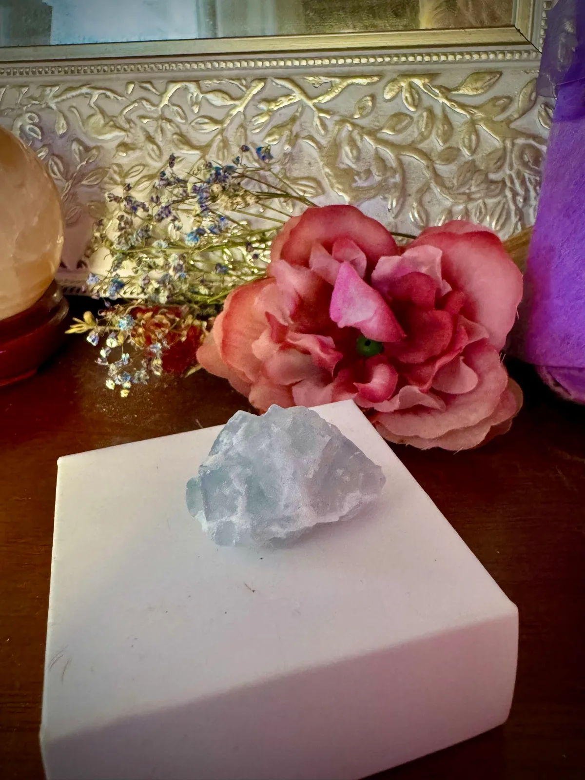 Rare Blue Fujian Fluorite Crystal Cluster – photo 10