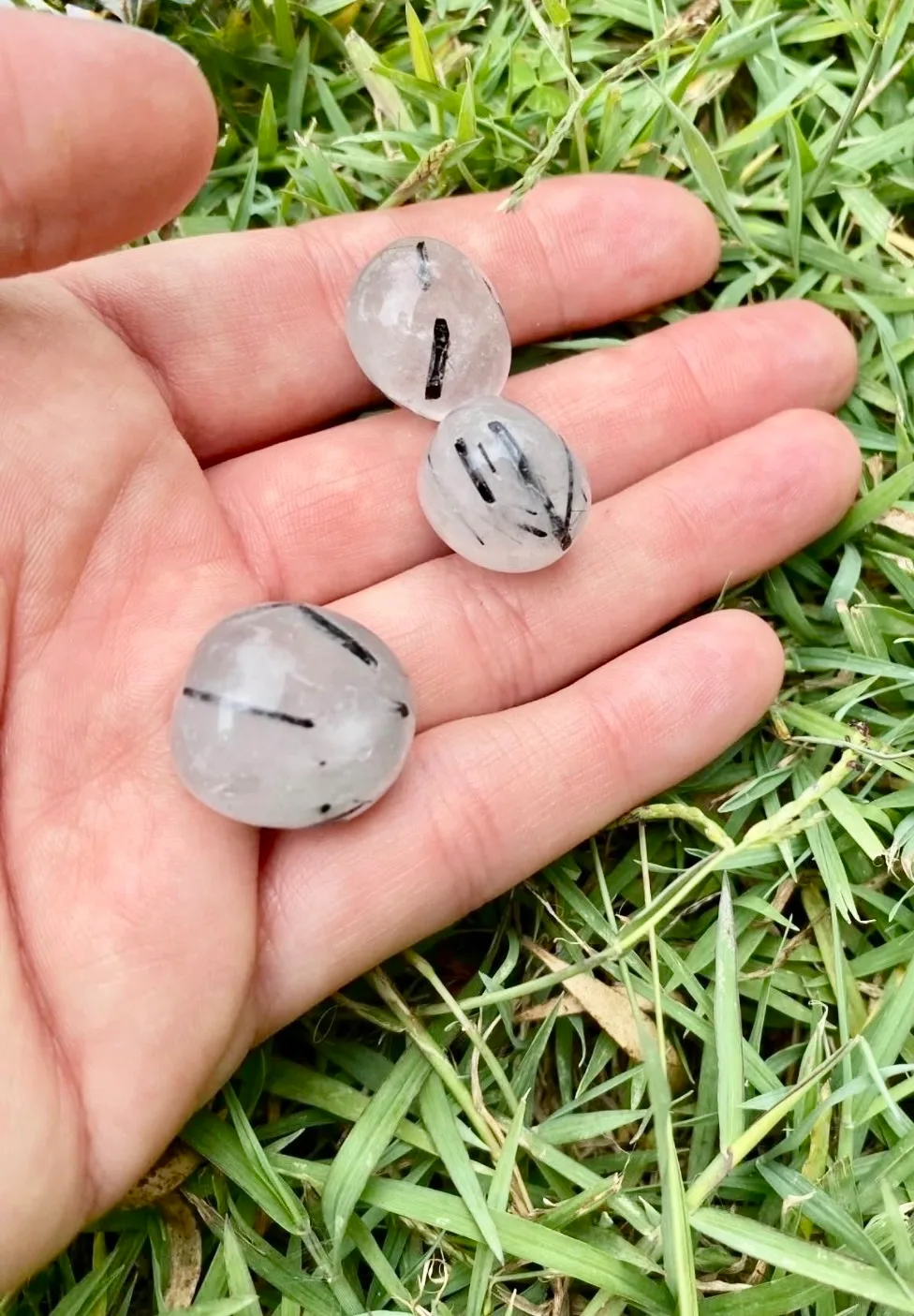 Tourmalted Crystal Quartz Tumble-stone — photo 8