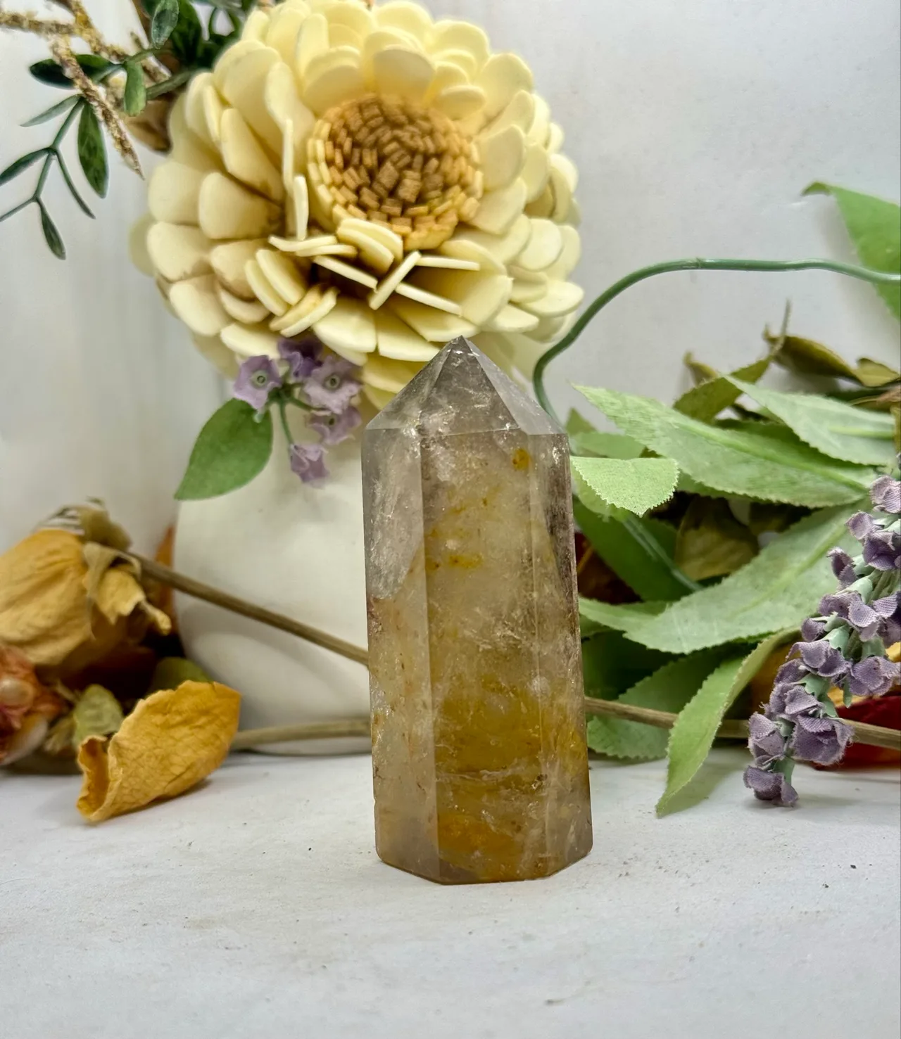 Smokey Quartz Crystal Tower with Citrine – photo 7