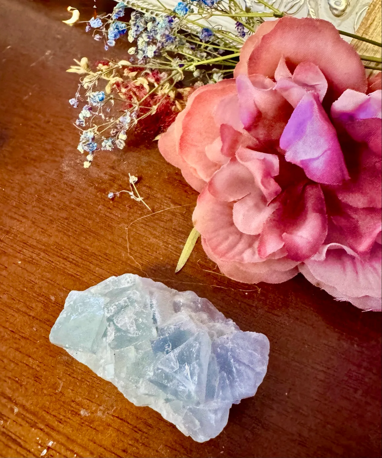 Blue Fujian Cubic Fluorite Cluster Rare Mineral crystal – photo 5
