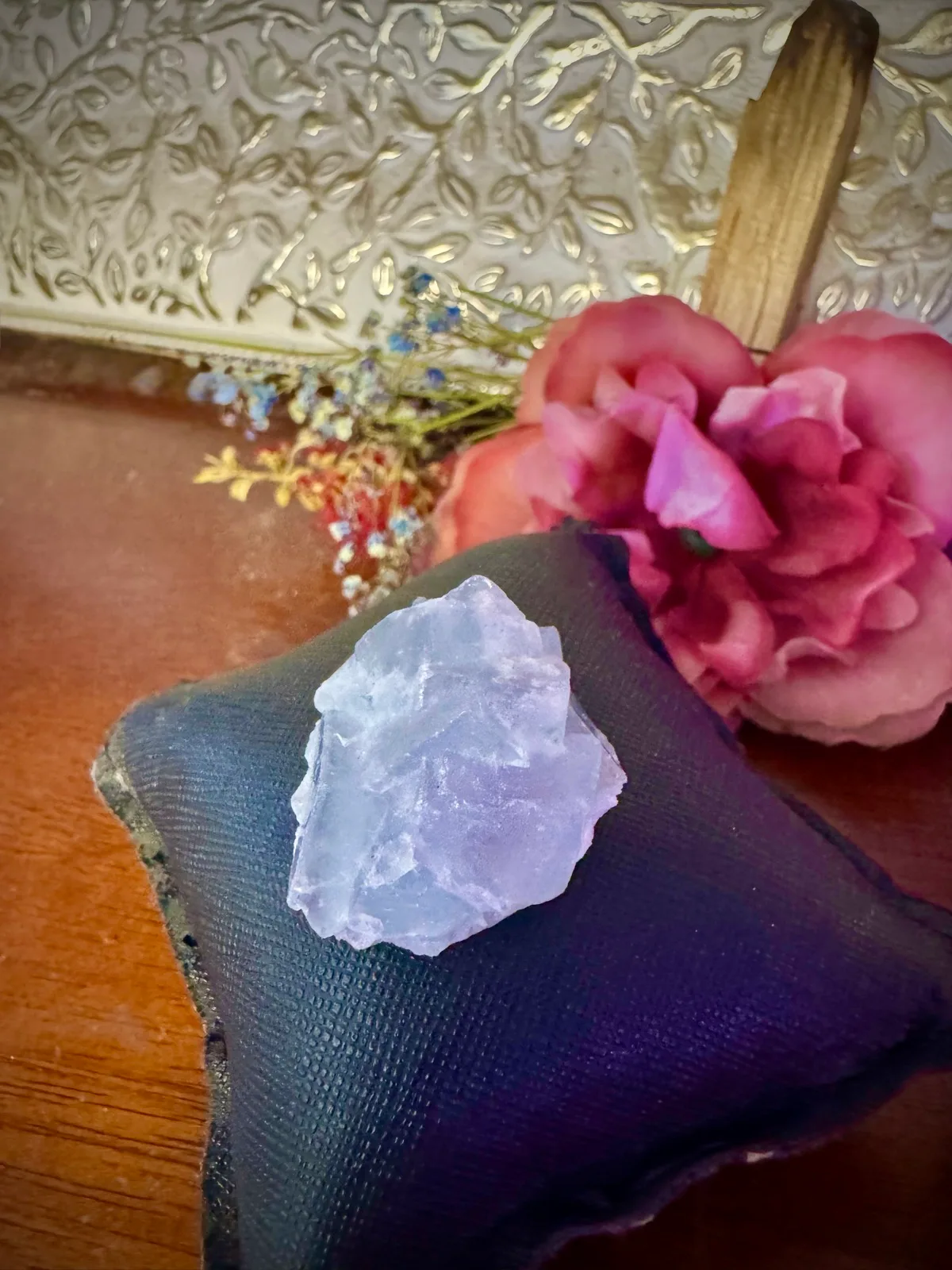Rare Blue Fujian Fluorite Crystal Cluster – photo 3