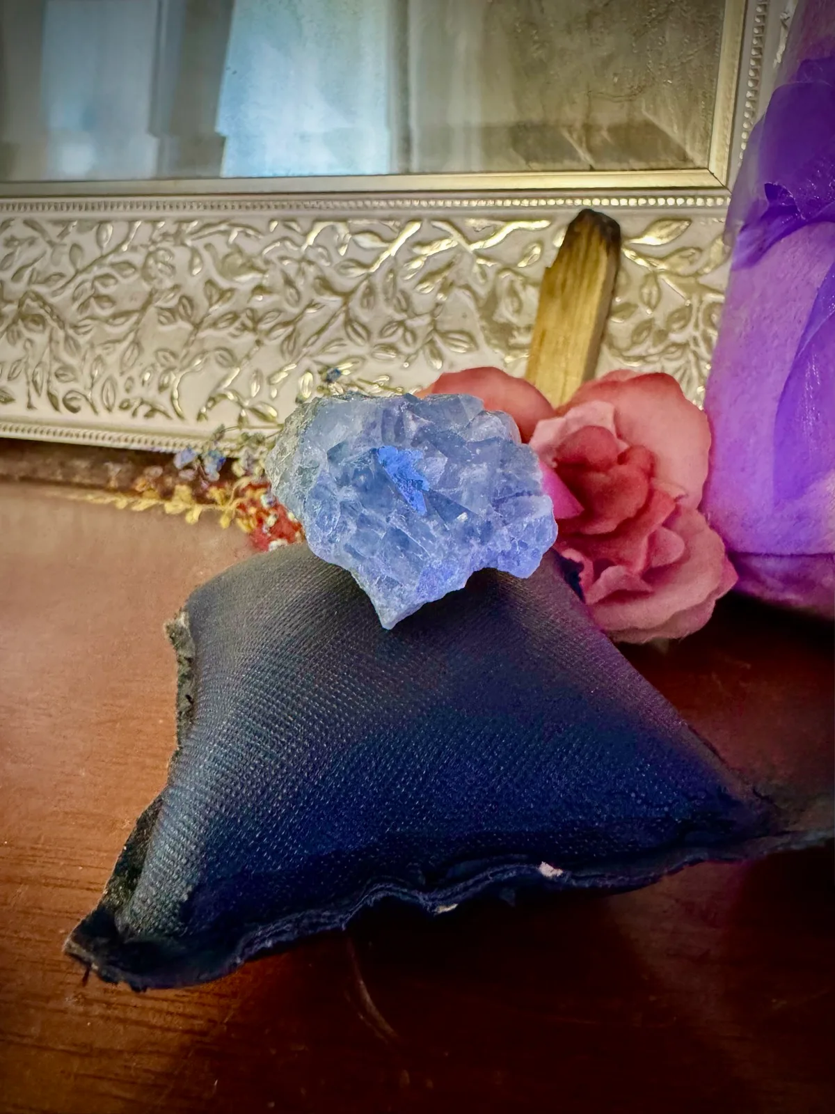 Rare Blue Fujian  Fluorite cubic cluster – photo 6