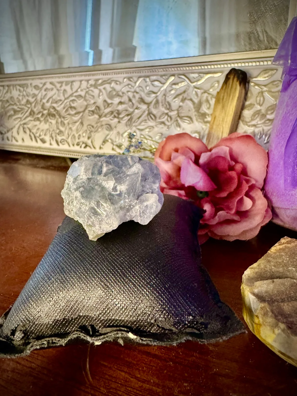 Rare Blue Fujian  Fluorite cubic cluster – photo 5