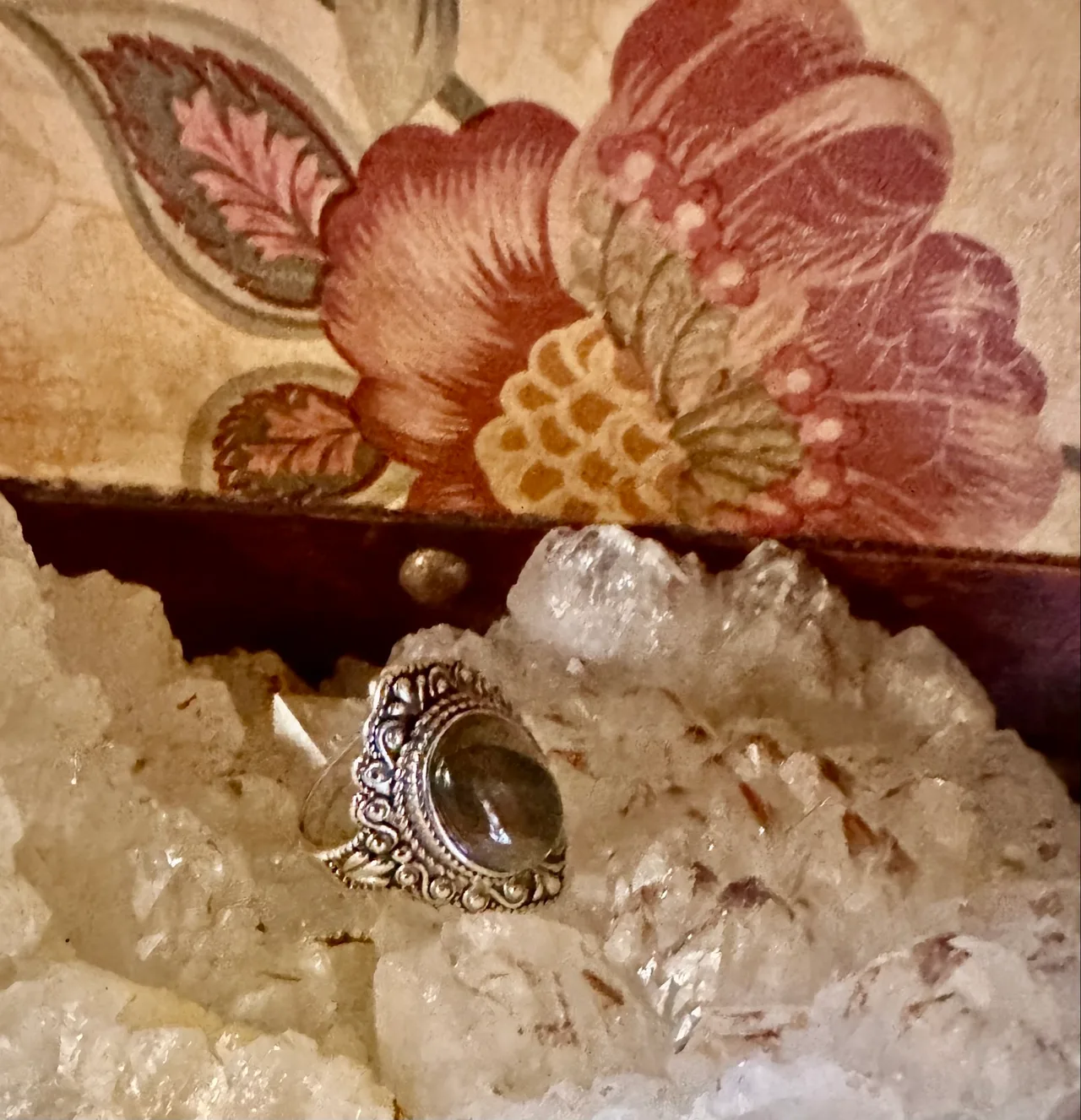Labradorite Hand cast, cut stone Sterling silver ring — photo 8