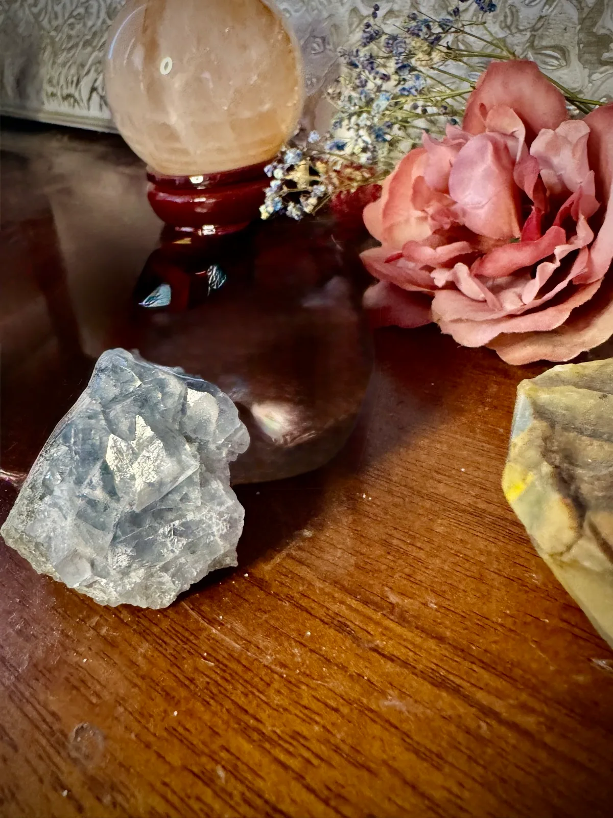 Rare Blue Fujian  Fluorite cubic cluster – photo 11