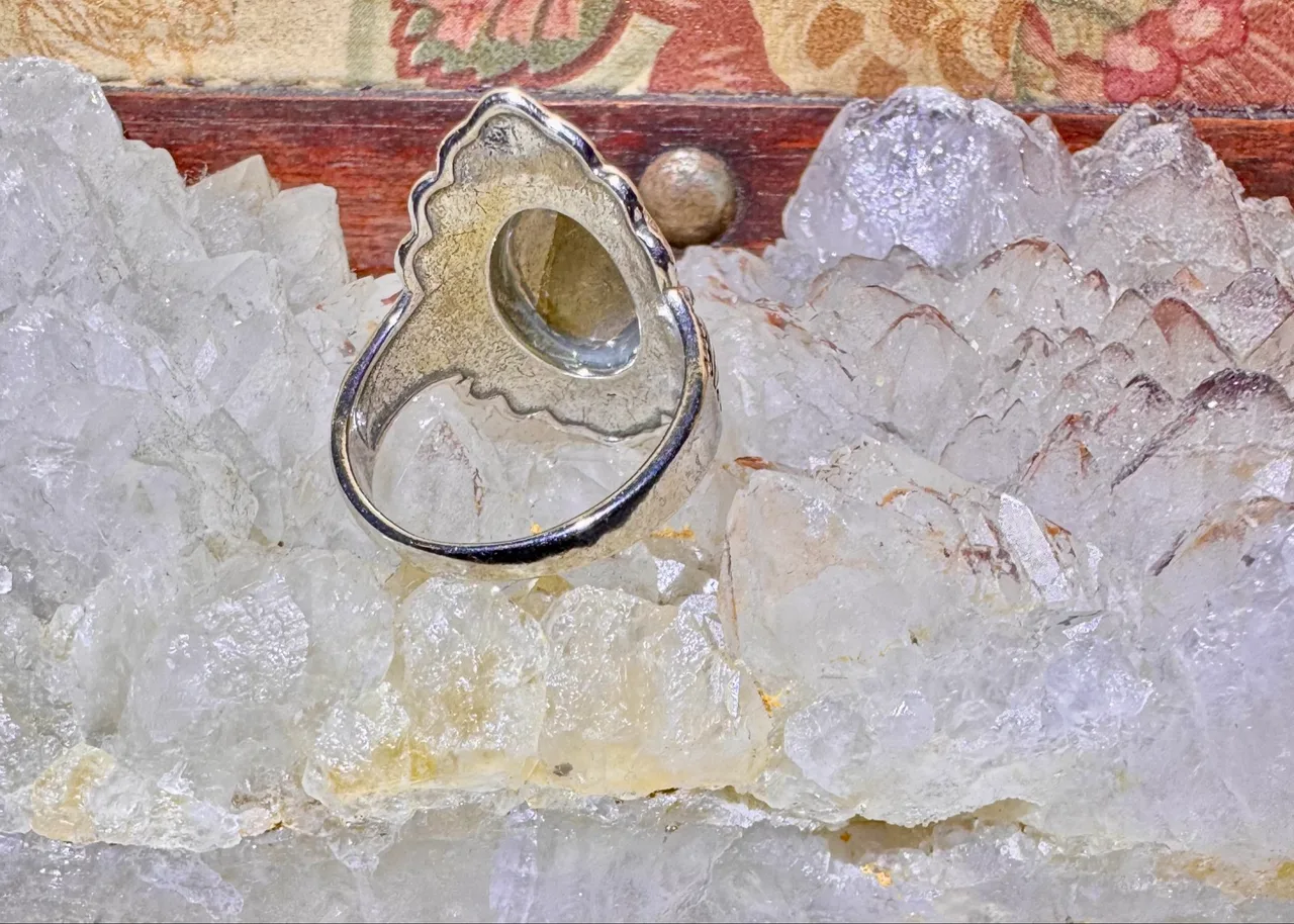 Labradorite Hand cast, cut stone Sterling silver ring — photo 6