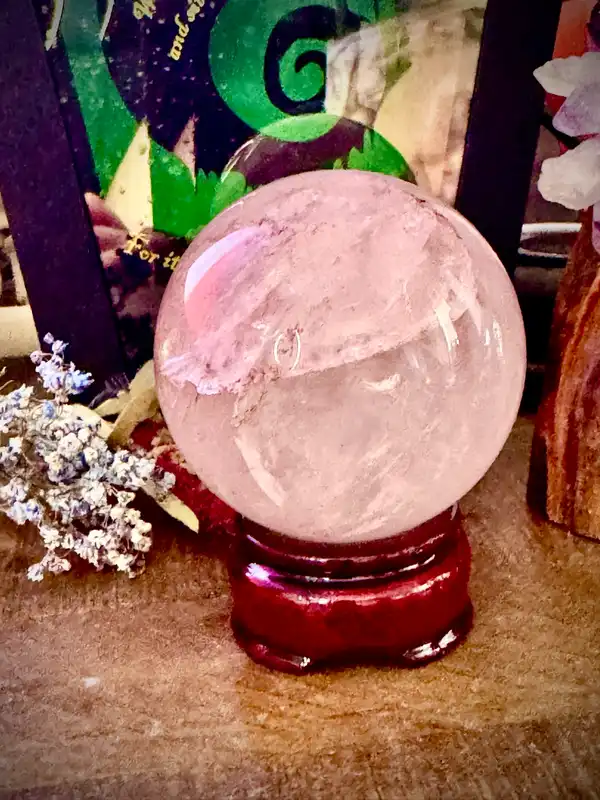 Rose Quartz Large Crystal Sphere