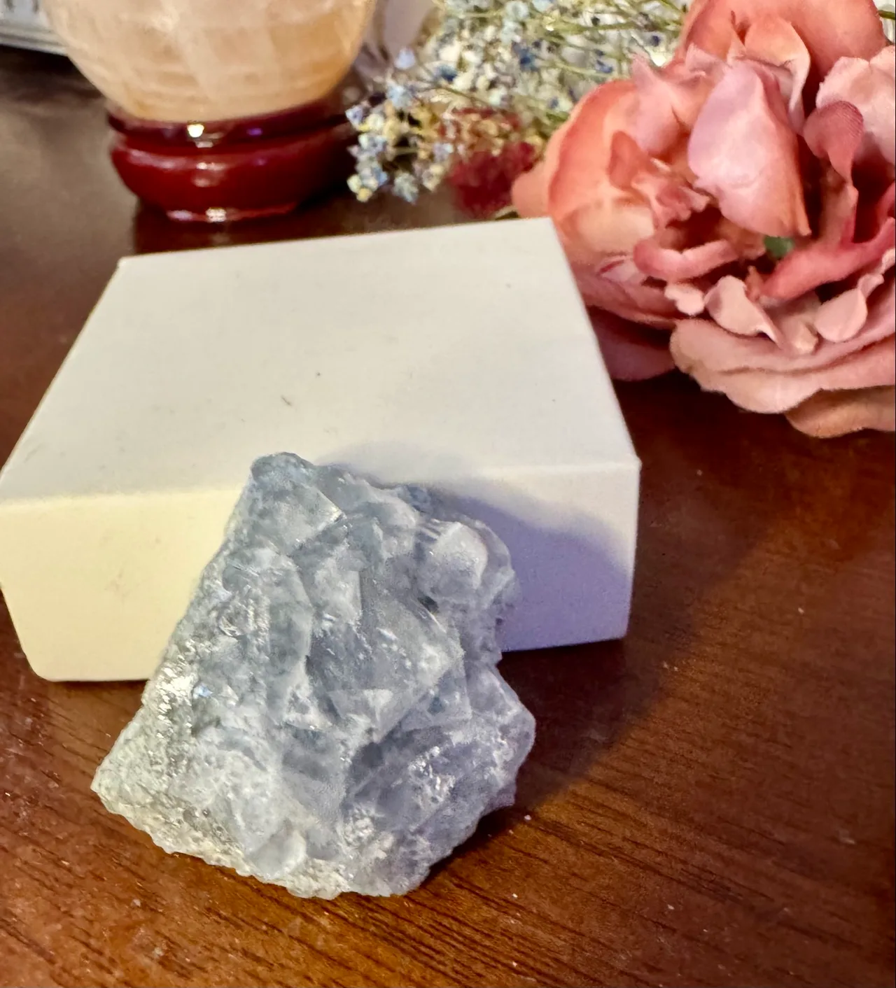 Rare Blue Fujian  Fluorite cubic cluster – photo 12