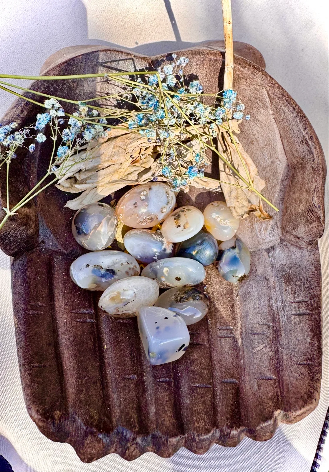 Dendritic Agate Tumble-stone x 1 — photo 3