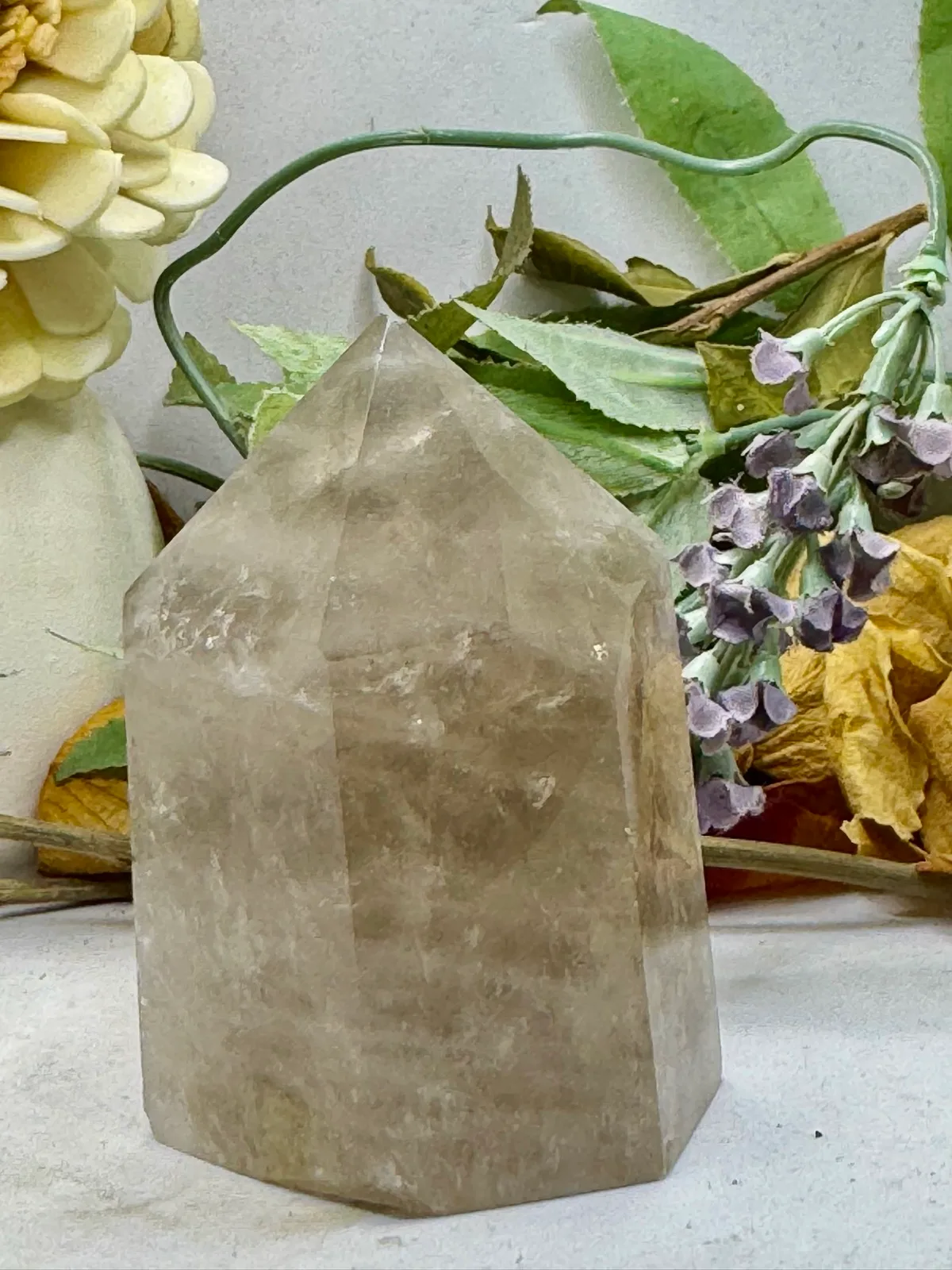Smokey Rutilated Chunky Crystal Quartz Tower – photo 2