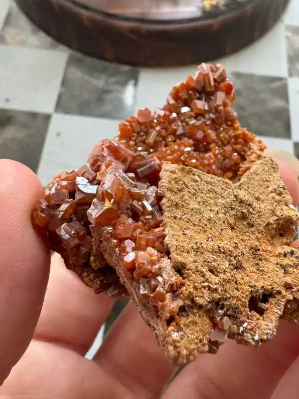 Vanadinite Rare crystal cluster