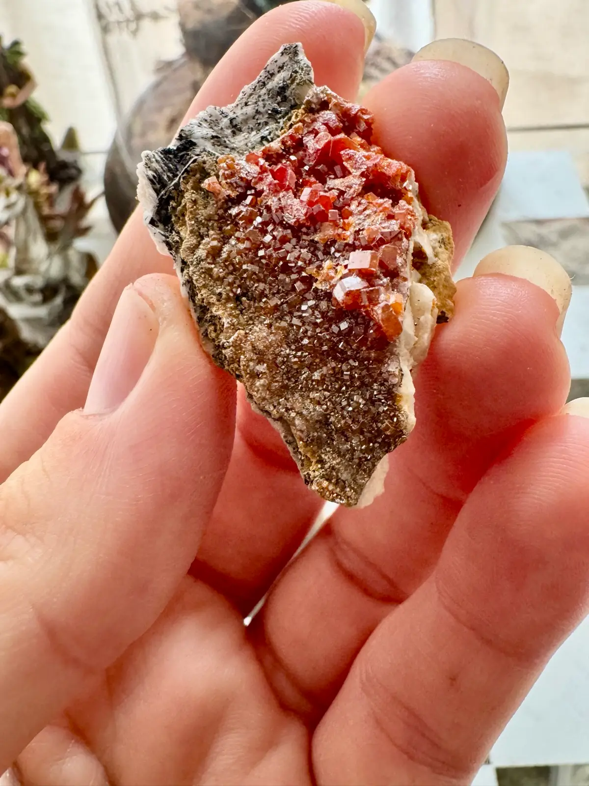 Vanadinite Crystal Cluster – photo 3