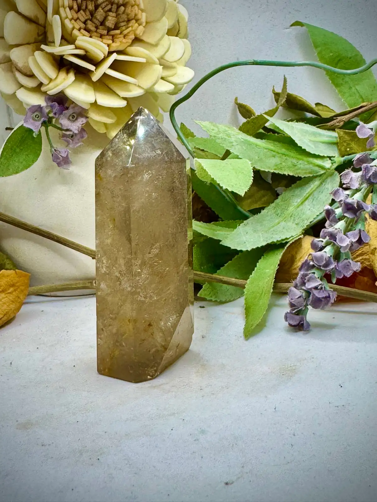 Smokey Quartz Crystal Tower with Citrine – photo 6