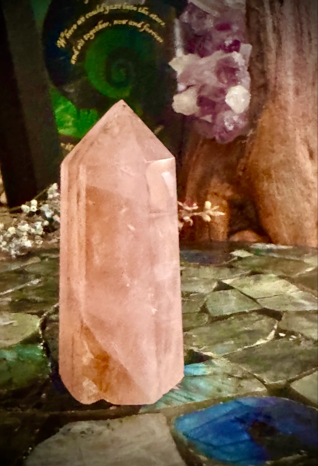 Rose Quartz Crystal Tower – photo 6