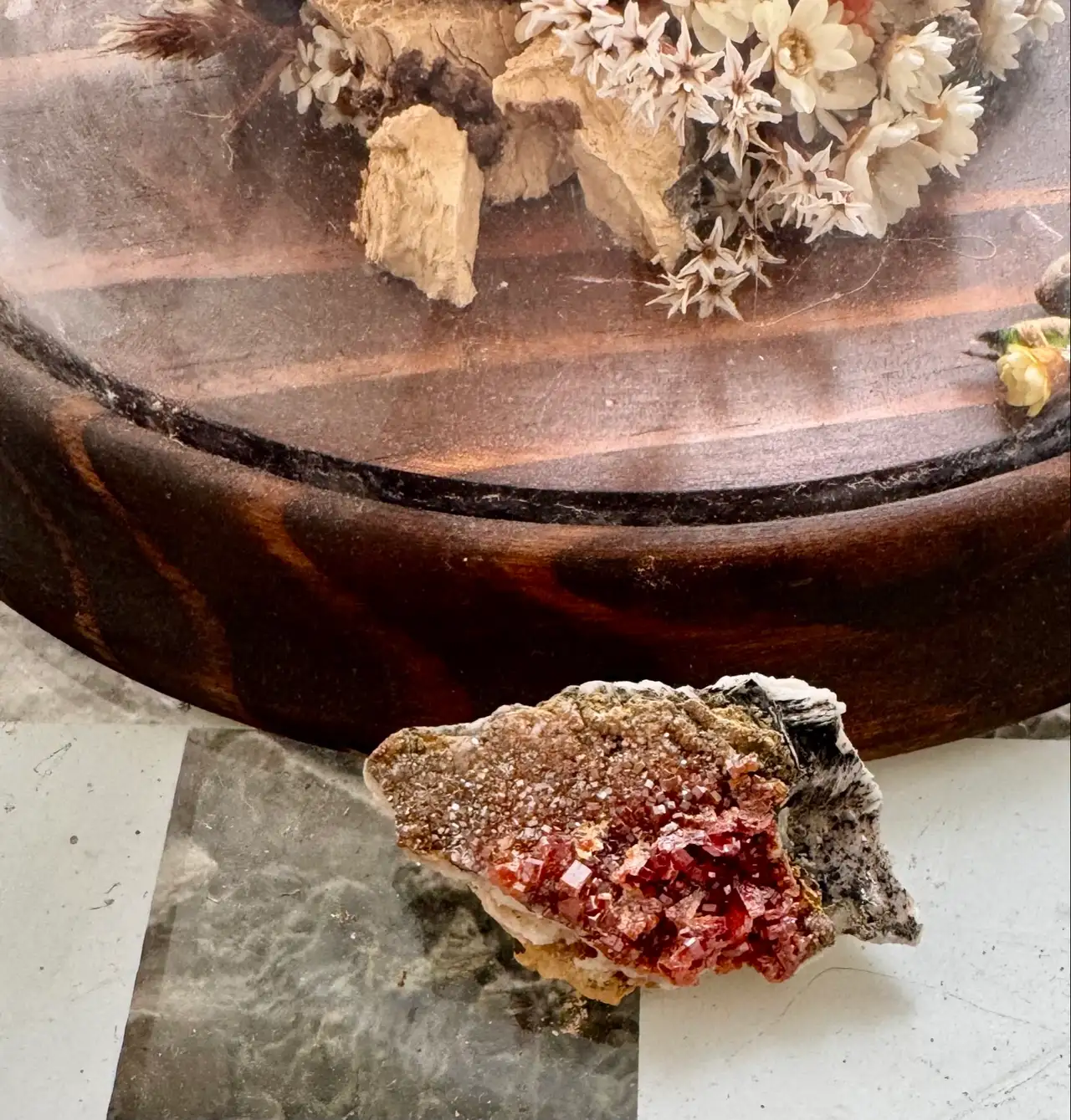 Vanadinite Crystal Cluster – photo 2