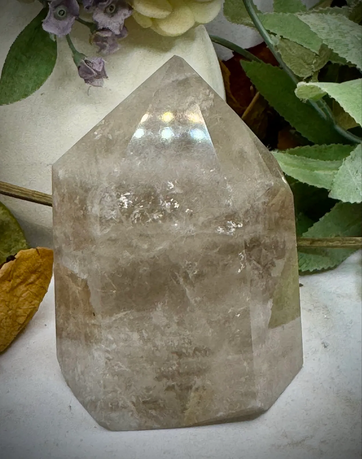 Smokey Rutilated Chunky Crystal Quartz Tower – photo 7