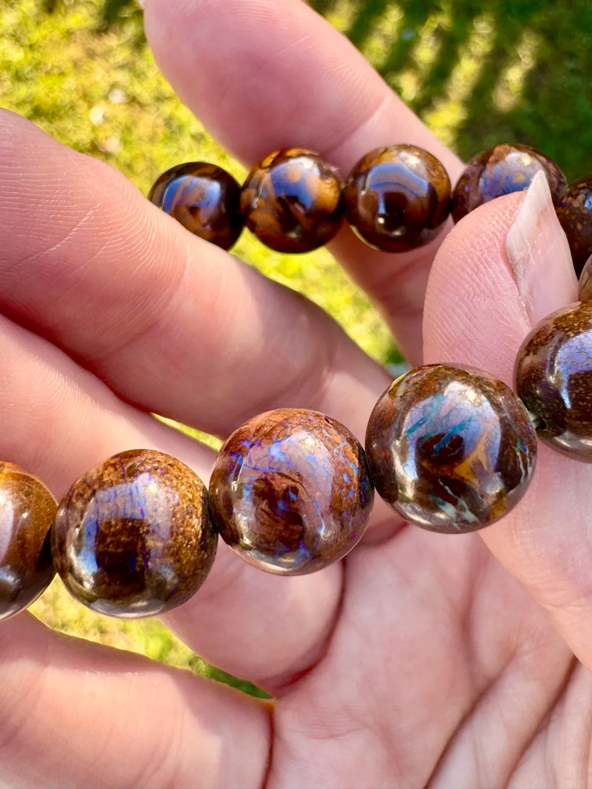 Boulder Opal Bracelet Hand cut and made Rare Opal – photo 7