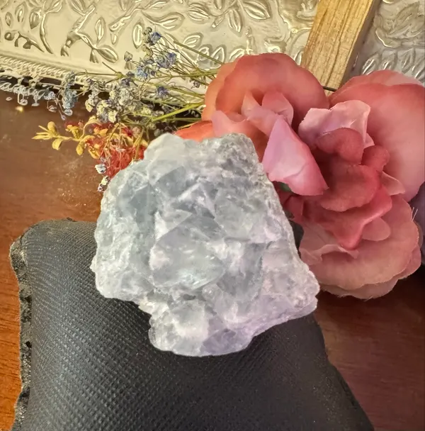 Rare Blue Fujian  Fluorite cubic cluster