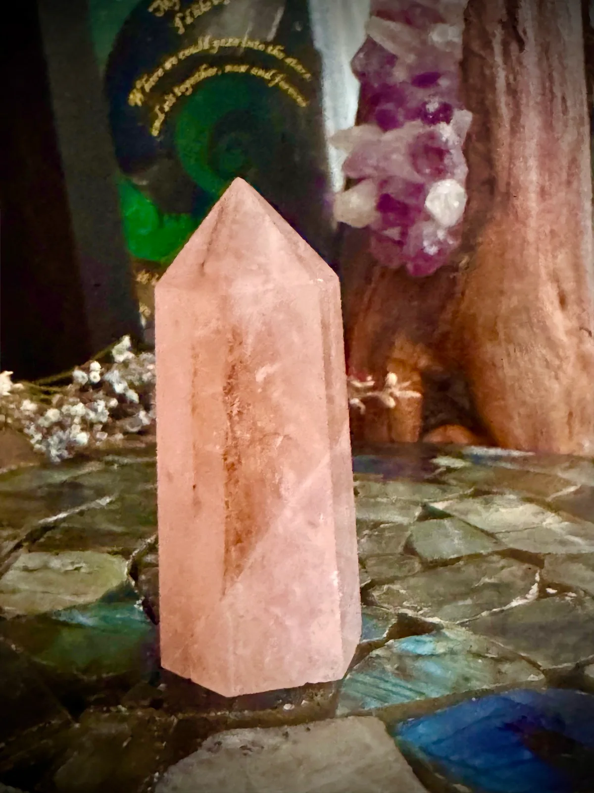 Rose Quartz Crystal Tower – photo 8