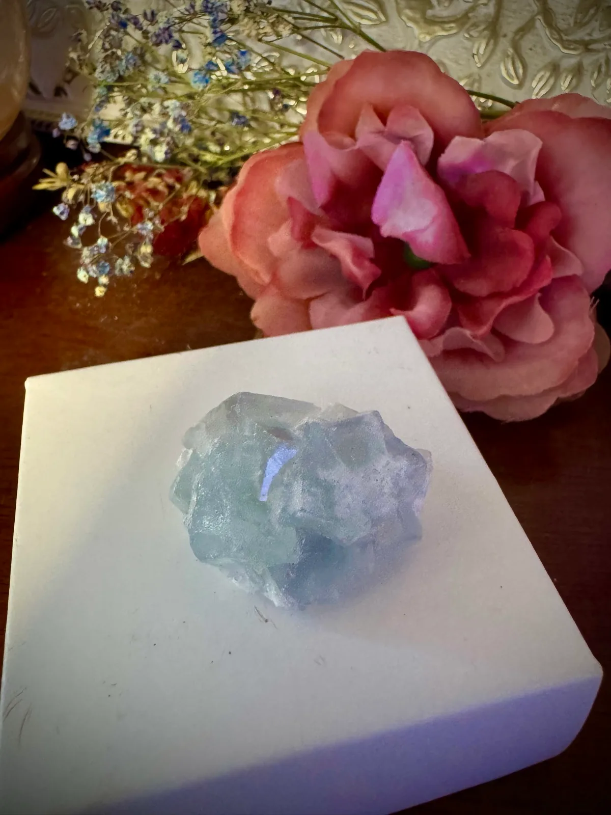 Rare Blue Fujian Fluorite Crystal Cluster – photo 9