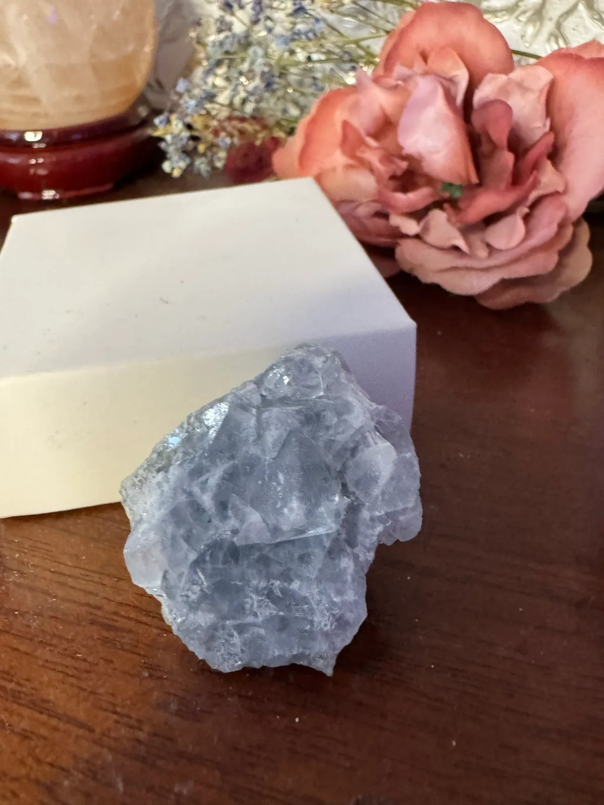 Rare Blue Fujian  Fluorite cubic cluster – photo 9