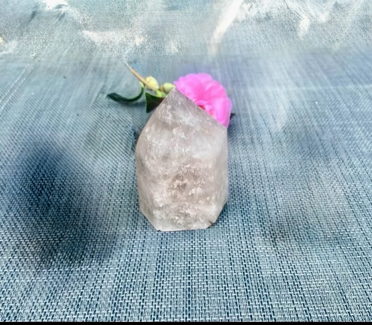 Smokey Rutilated Chunky Crystal Quartz Tower – photo 8