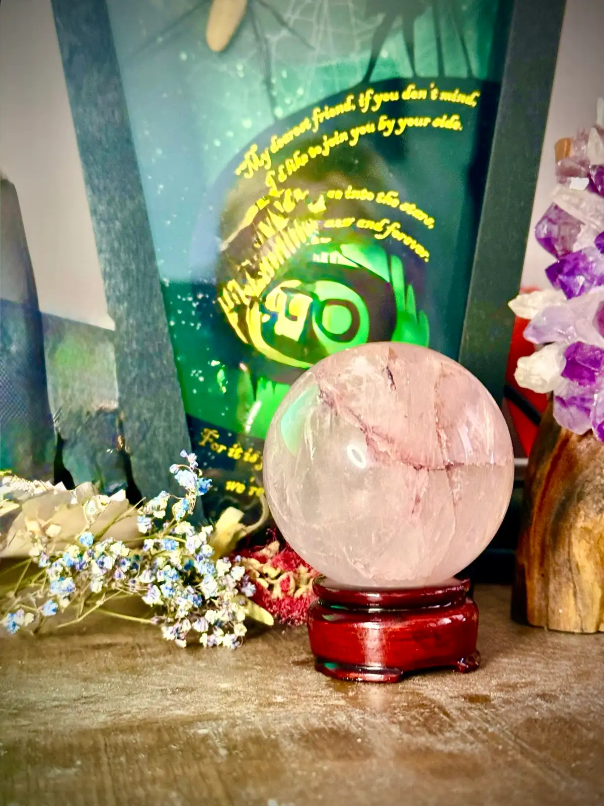 Rose Quartz Large Crystal Sphere – photo 5