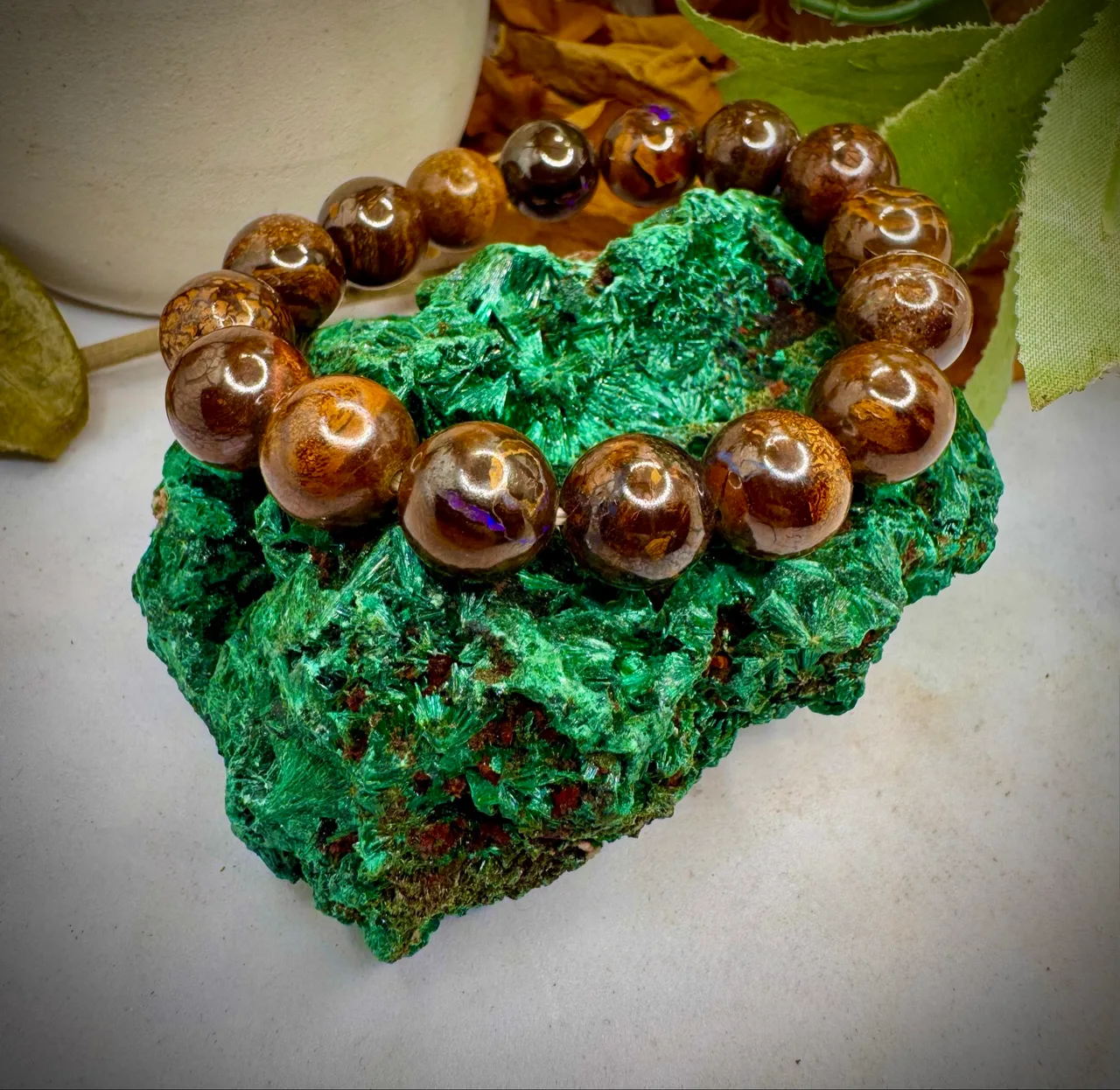 Boulder Opal Bracelet Hand cut and made Rare Opal – photo 4