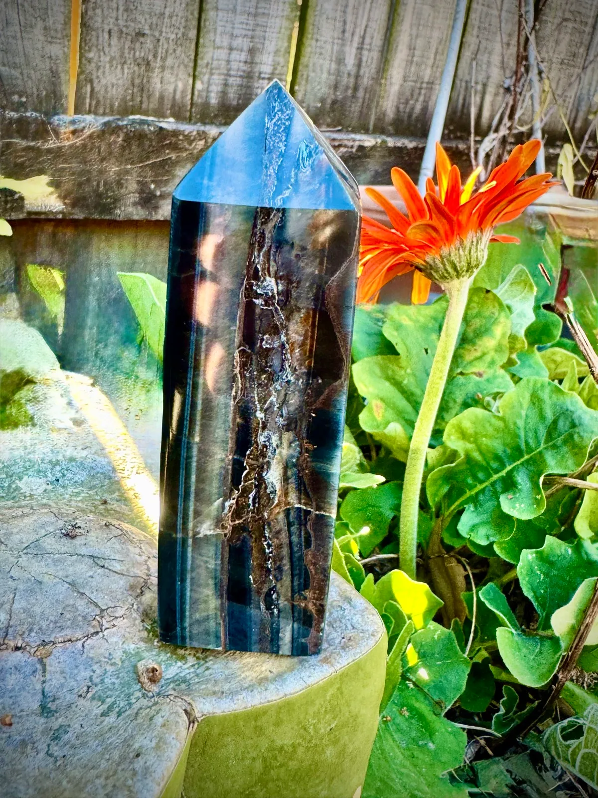 Blue tigers eye rare tower – photo 8