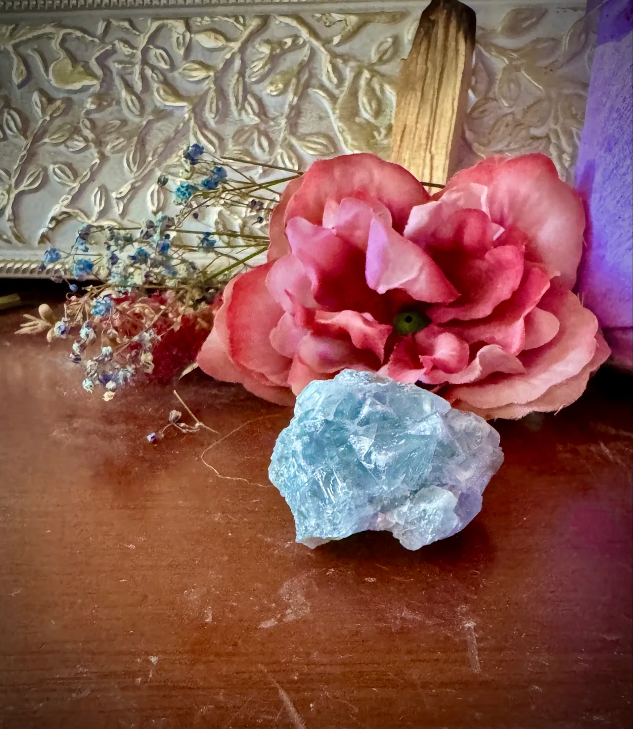 Rare Blue Fujian Fluorite Crystal Cluster – photo 8