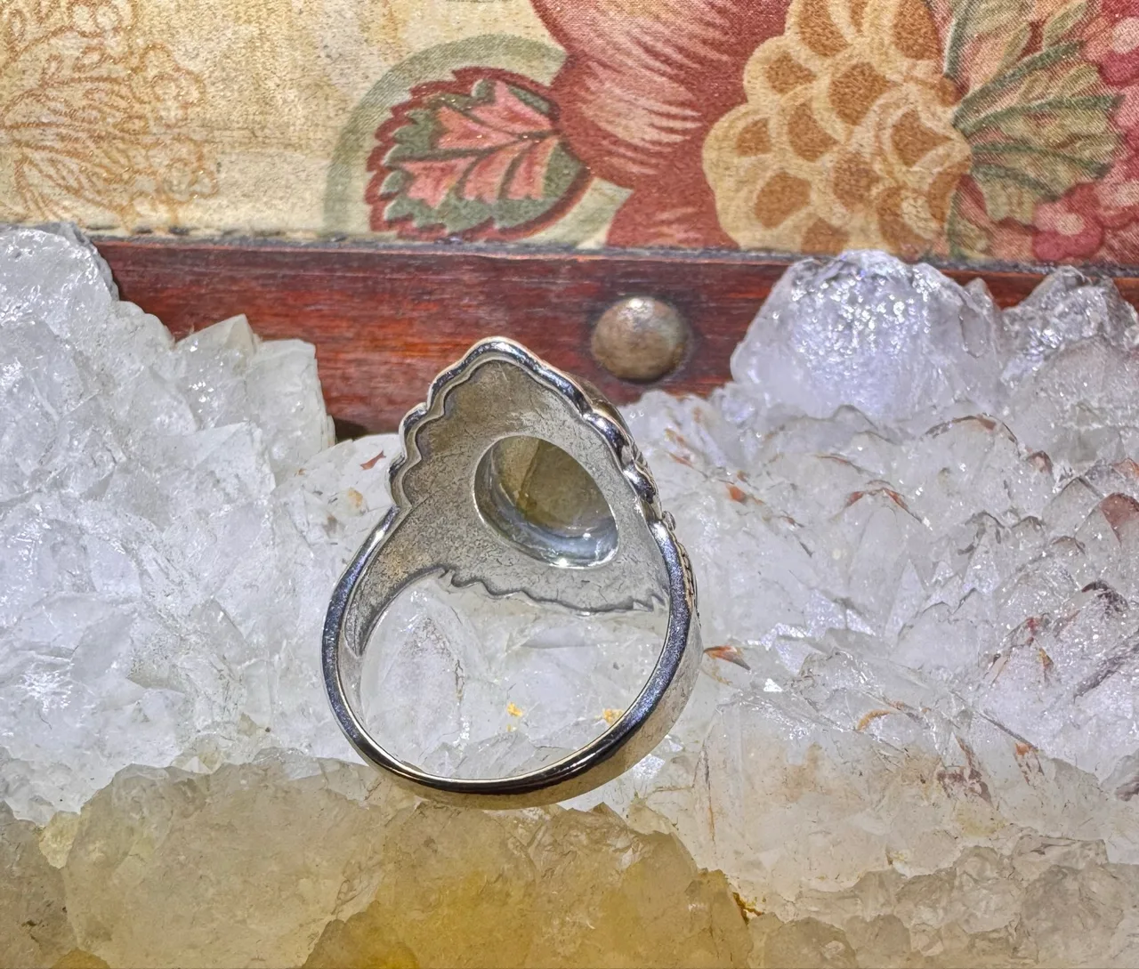 Labradorite Hand cast, cut stone Sterling silver ring — photo 7