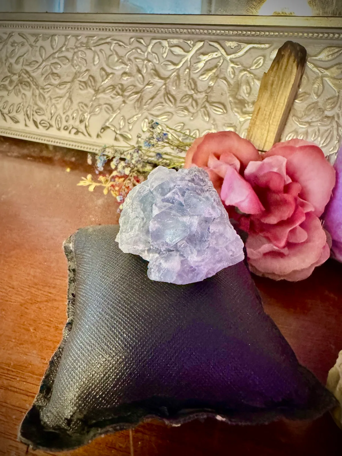 Rare Blue Fujian  Fluorite cubic cluster – photo 4