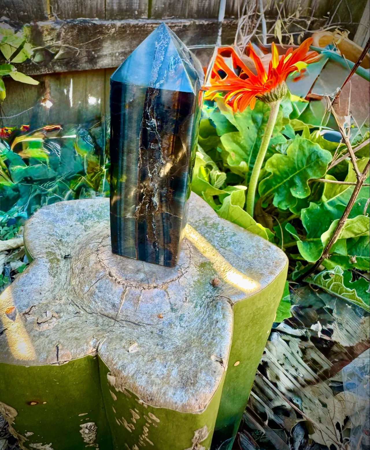 Blue tigers eye rare tower – photo 4