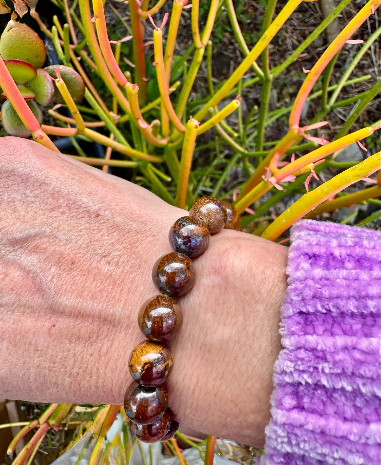 Boulder Opal Bracelet Hand cut and made Rare Opal – photo 12